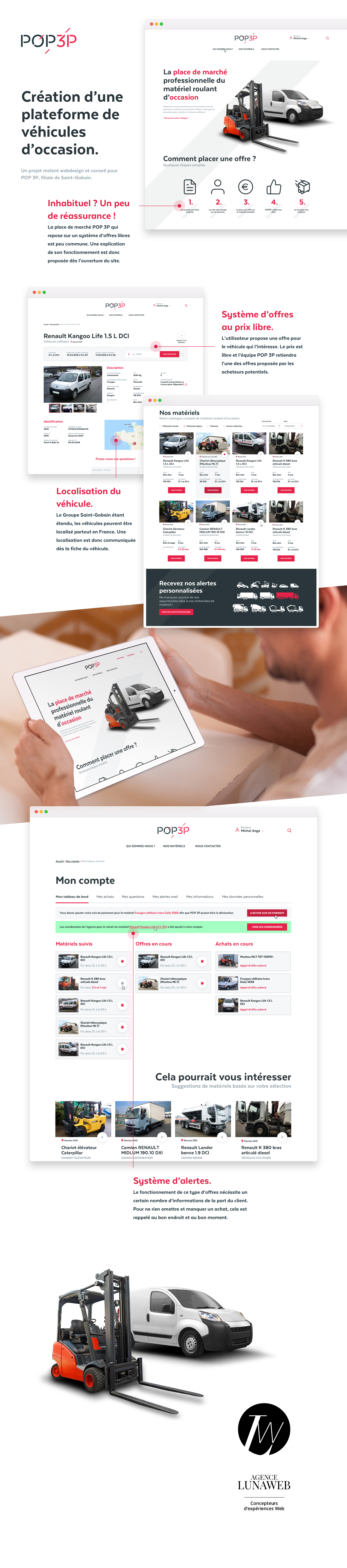 POP 3P - Infographie webdesign