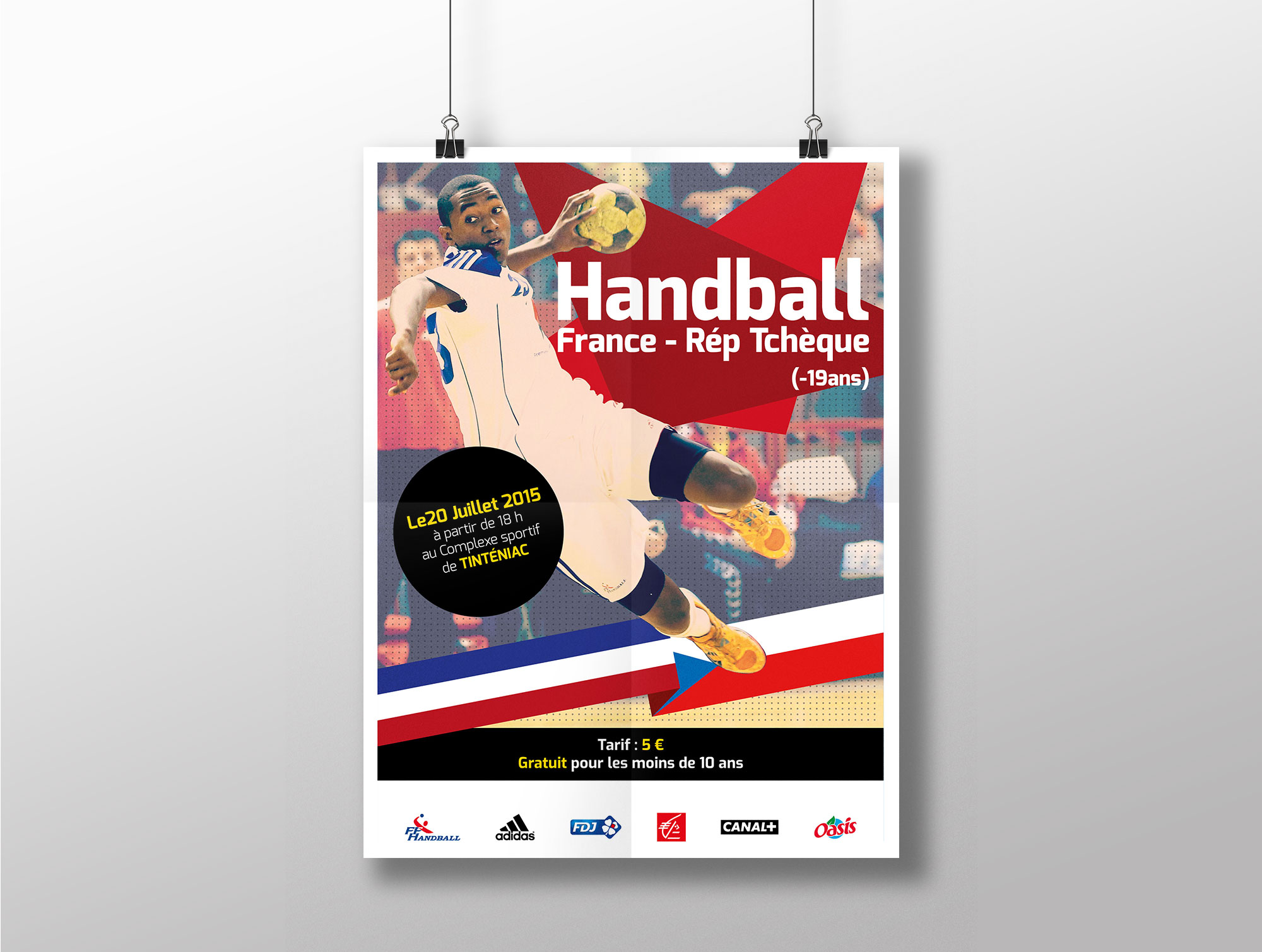 Affiche France - Roumanie - Handball